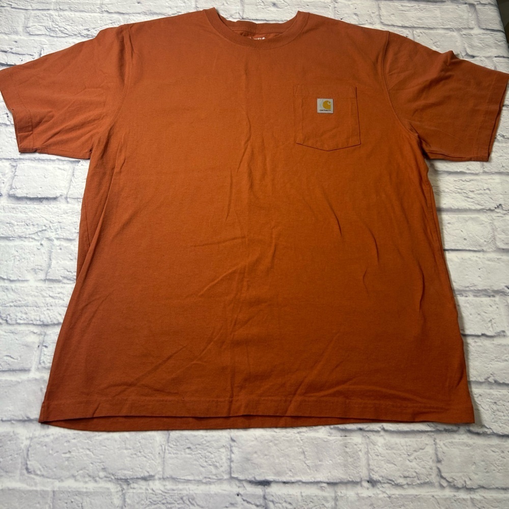 Carhartt Men's Rust Short Sleeve Tee. Size XL